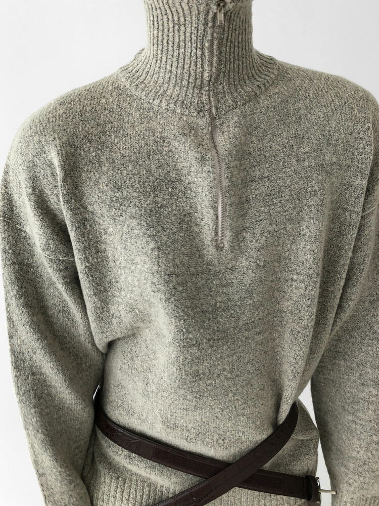 oslo half zip up knit