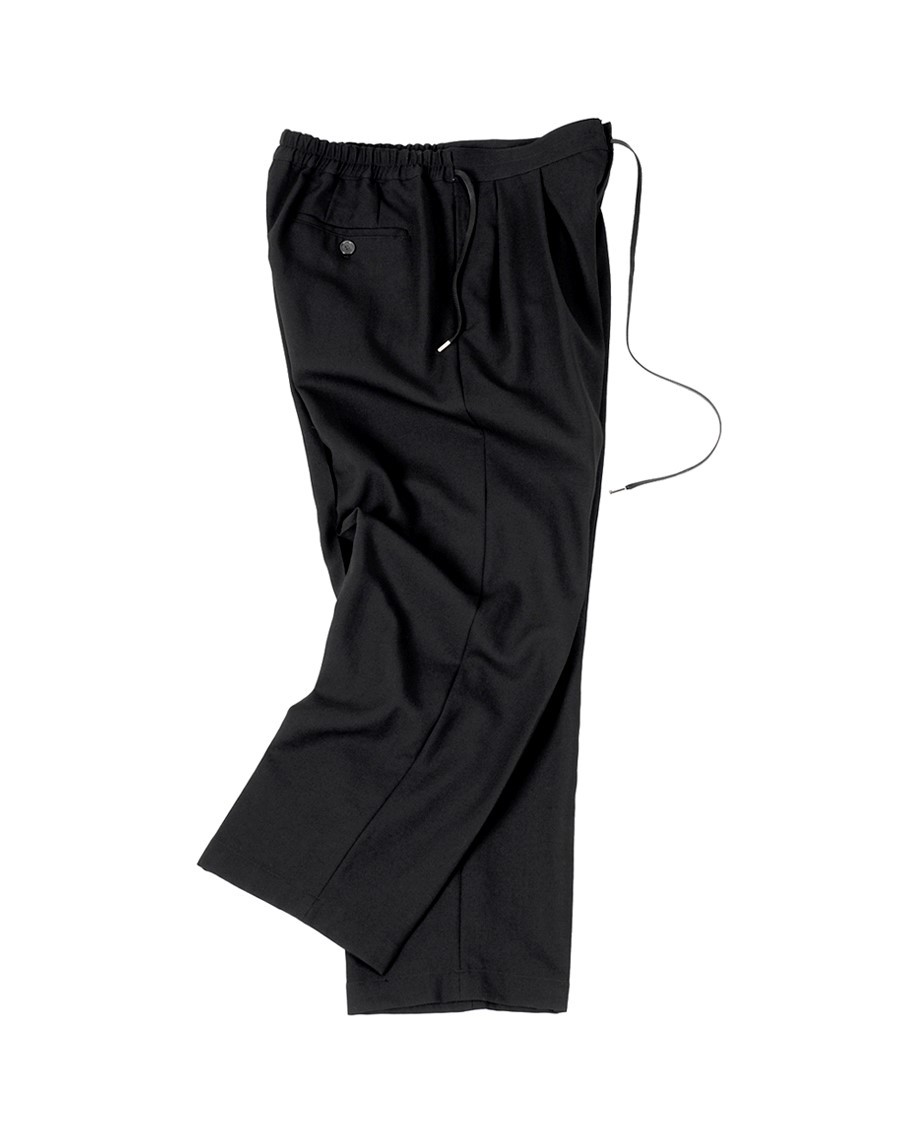 Summer Wool Hakama Pants / Black