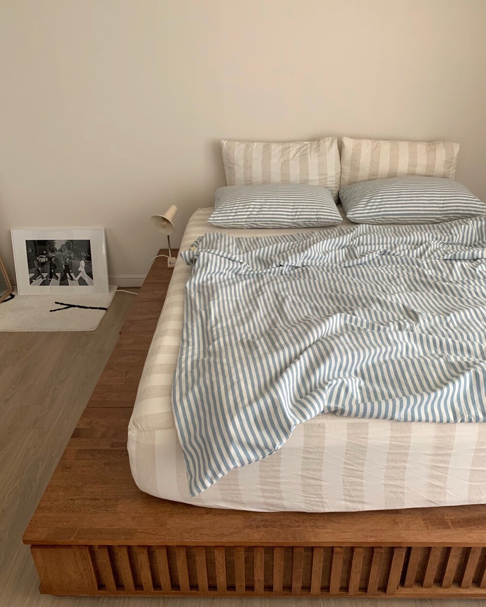 Simple Blue Bedding