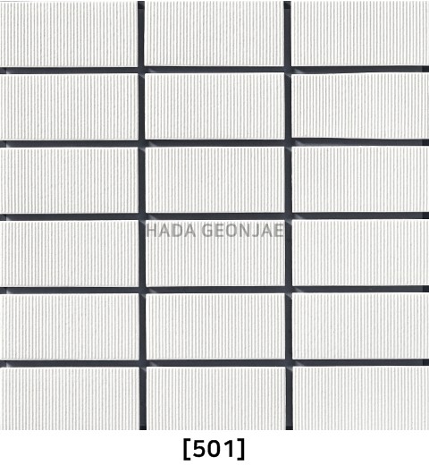 아이코트료와 안센트타일 501번 컬러 / 하다건재 일본타일 ICOT RYOWA 아이콧료와