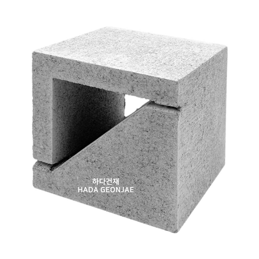 디자인블럭 콘크리트블럭 담장벽돌 Q6 / 하다건재 큐블럭