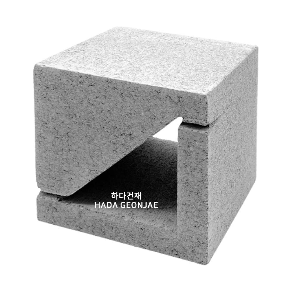 디자인블럭 콘크리트블럭 담장벽돌 Q6 / 하다건재 큐블럭