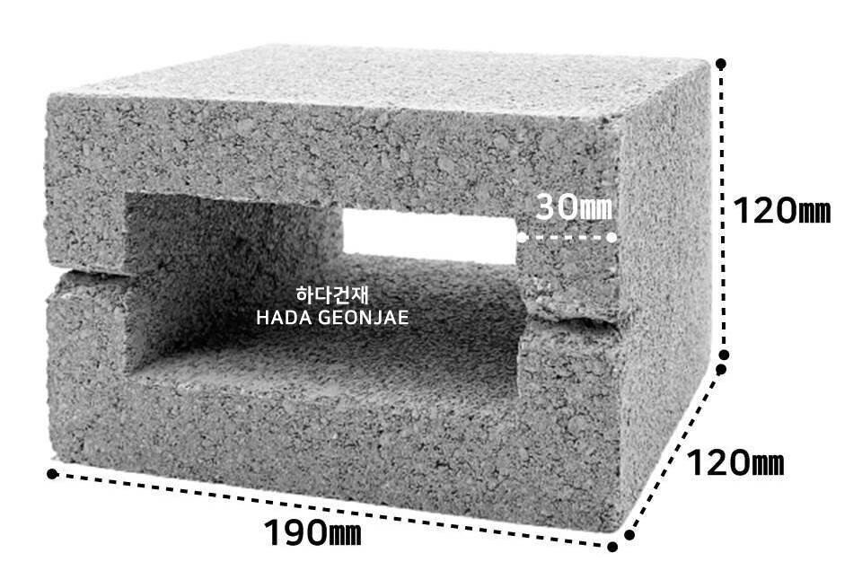 디자인 콘크리트 블럭 Q1 / 하다건재 큐블럭 담장벽돌