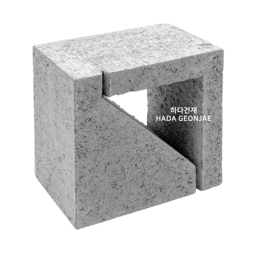 디자인블럭 콘크리트블럭 담장벽돌 Q6-S / 하다건재 큐블럭