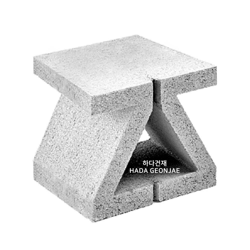 디자인블럭 콘크리트블럭 담장벽돌 Q8 / 하다건재 큐블럭