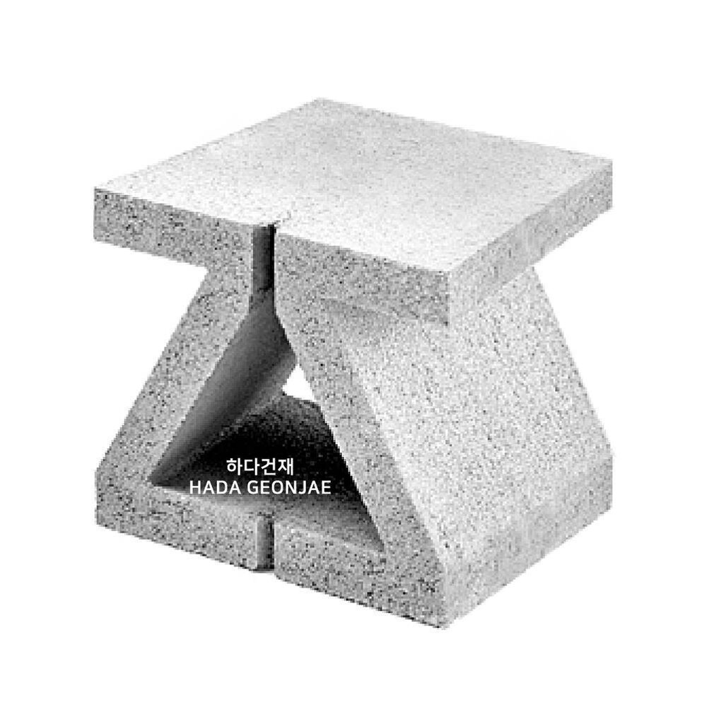 디자인블럭 콘크리트블럭 담장벽돌 Q8 / 하다건재 큐블럭