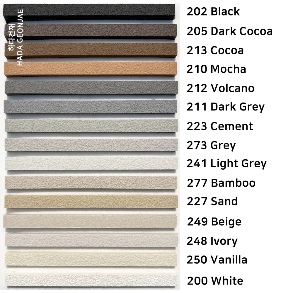 FG8 고탄성 칼라줄눈제 4kg 15색 선택가능 / 하다건재 아덱스