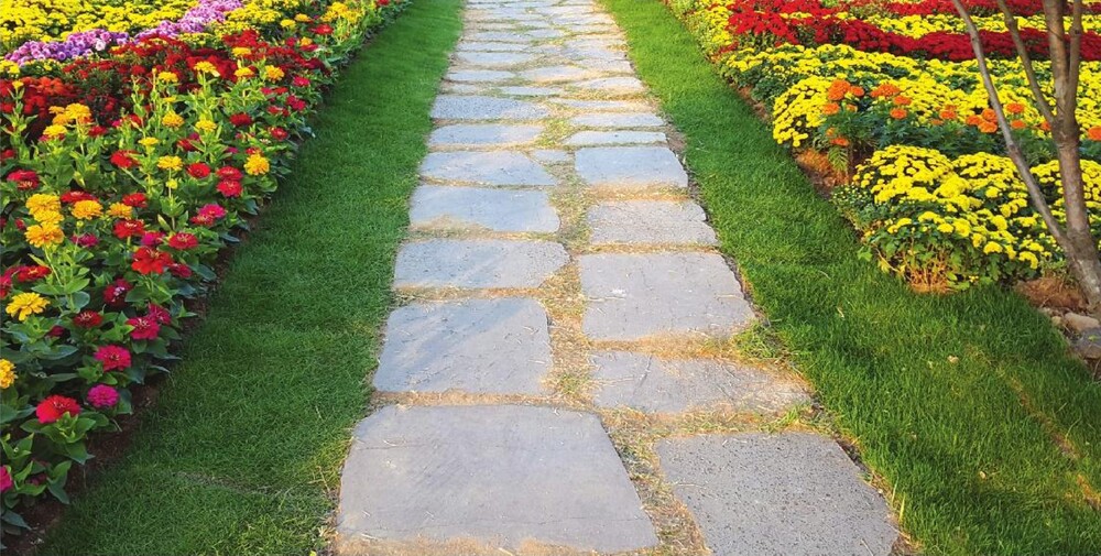 현무암 부정형 디딤돌 디딤석 / 하다건재 바닥재 정원석재