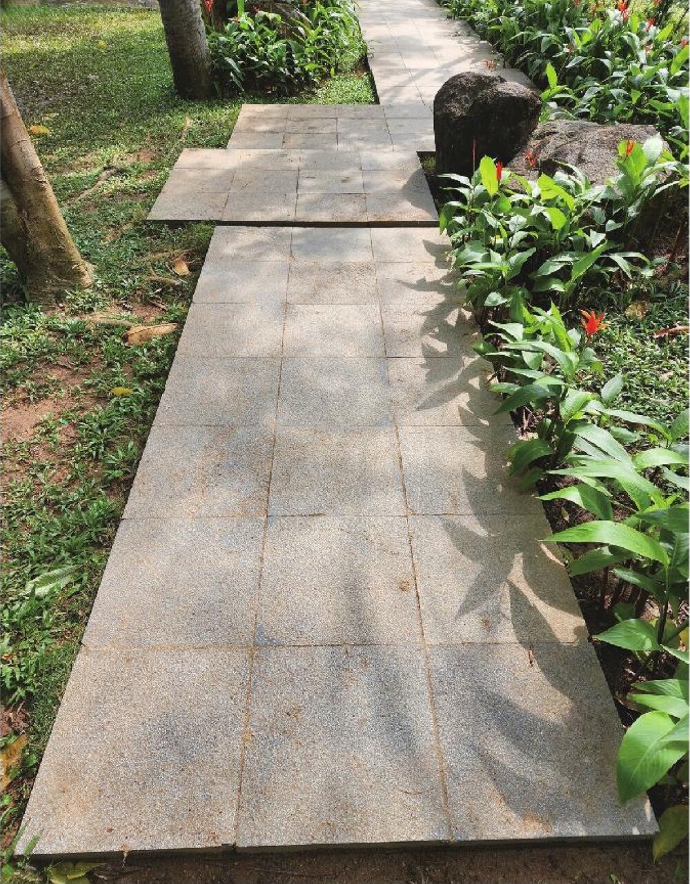 현무암 구들장 500x500x15T / 하다건재 정원석재