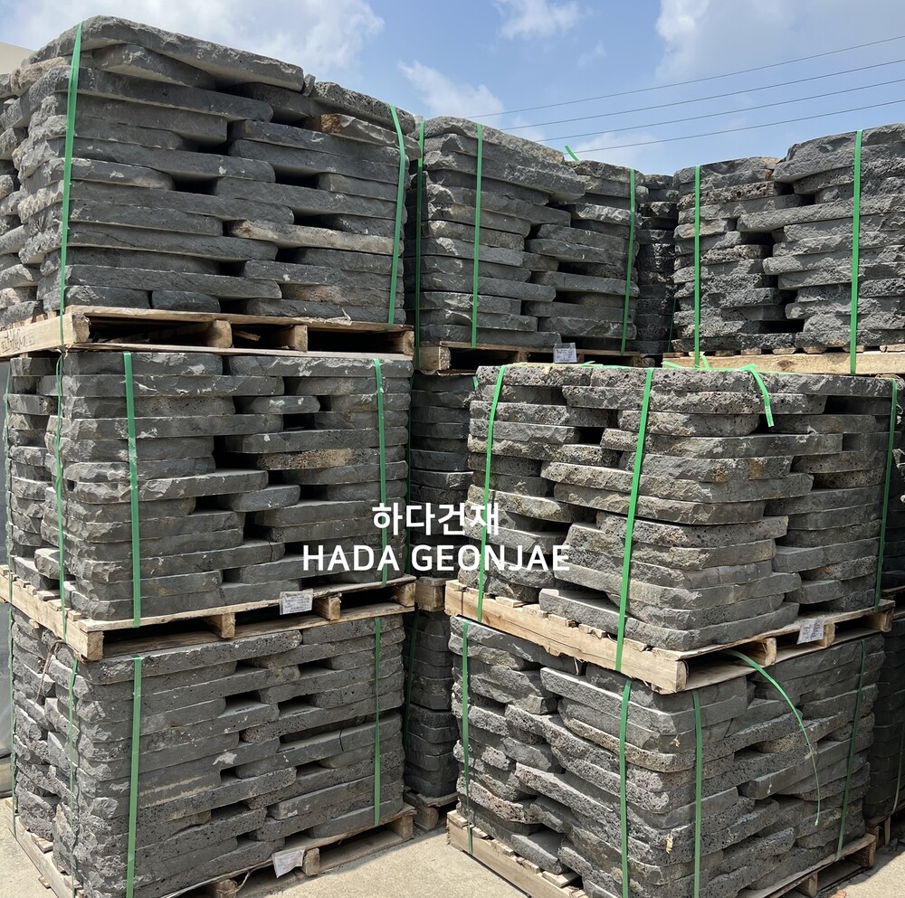 현무암 부정형 디딤돌 디딤석 / 하다건재 바닥재