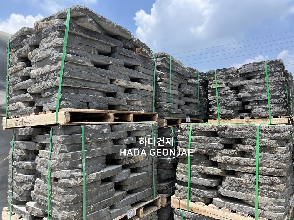현무암 부정형 디딤돌 디딤석 / 하다건재 바닥재