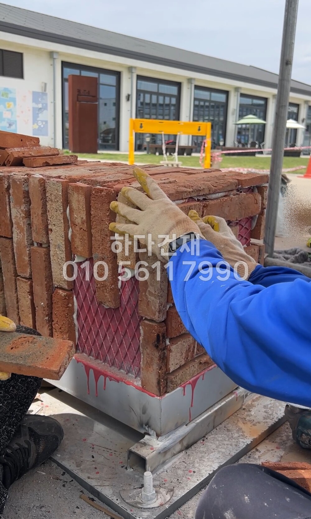 고벽돌타일 적고벽돌타일 240x55x20T / 하다건재 고벽돌 시공사례