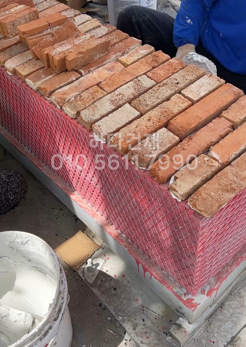 고벽돌타일 적고벽돌타일 240x55x20T / 하다건재 고벽돌 시공사례