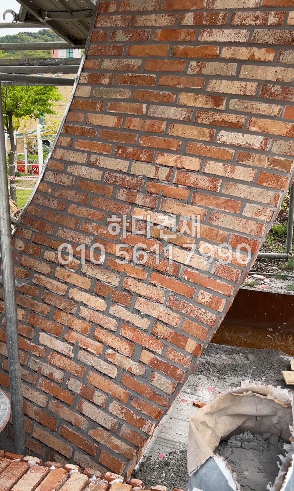 고벽돌타일 적고벽돌타일 240x55x20T / 하다건재 고벽돌 시공사례
