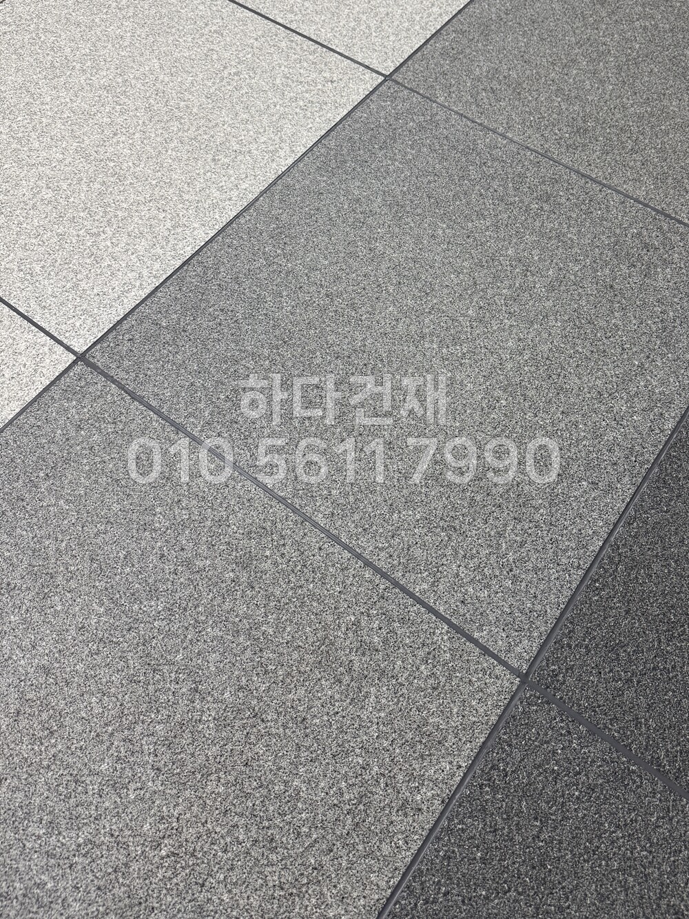 포세린타일 페데스탈타일 고흥석버너구이 시공사례 / 하다건재