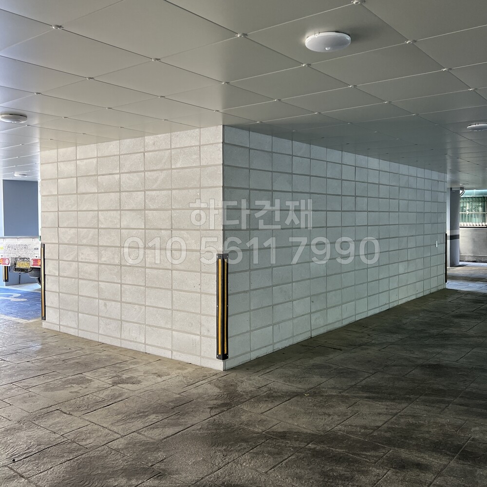 모노타일 점보 390x190x15T 화이트그레이 / 하다건재 시공사례