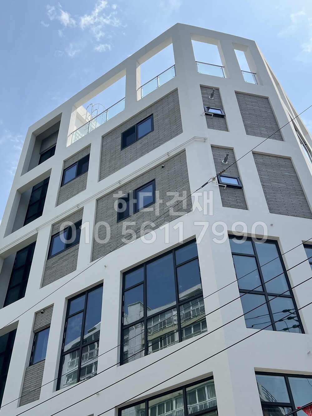 라일락 모노타일 500x50x17T 그레이칩 / 하다건재 와이드벽돌타일 시공사례