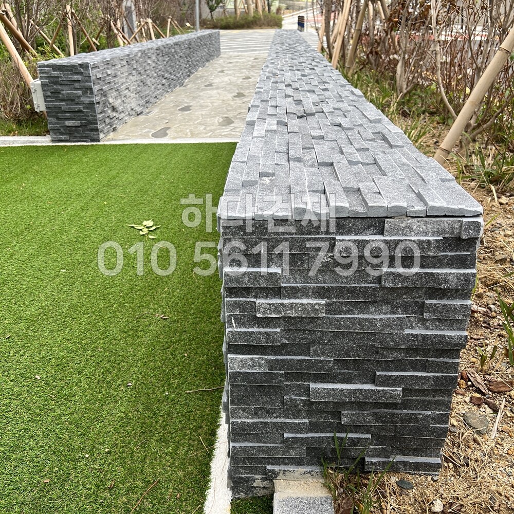 마블금강석 블랙 500x100x20T / 하다건재 천연석