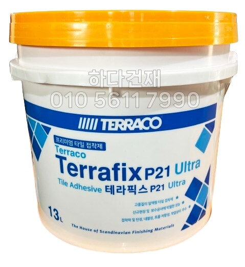 테라픽스 P21 울트라 프리미엄 1액형 타일접착제 / 하다건재 테라코