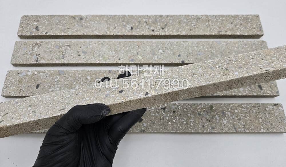 모노타일 롱와이드 500x50x15T 해바라기베이지 / 하다건재 와이드벽돌타일 롱브릭타일