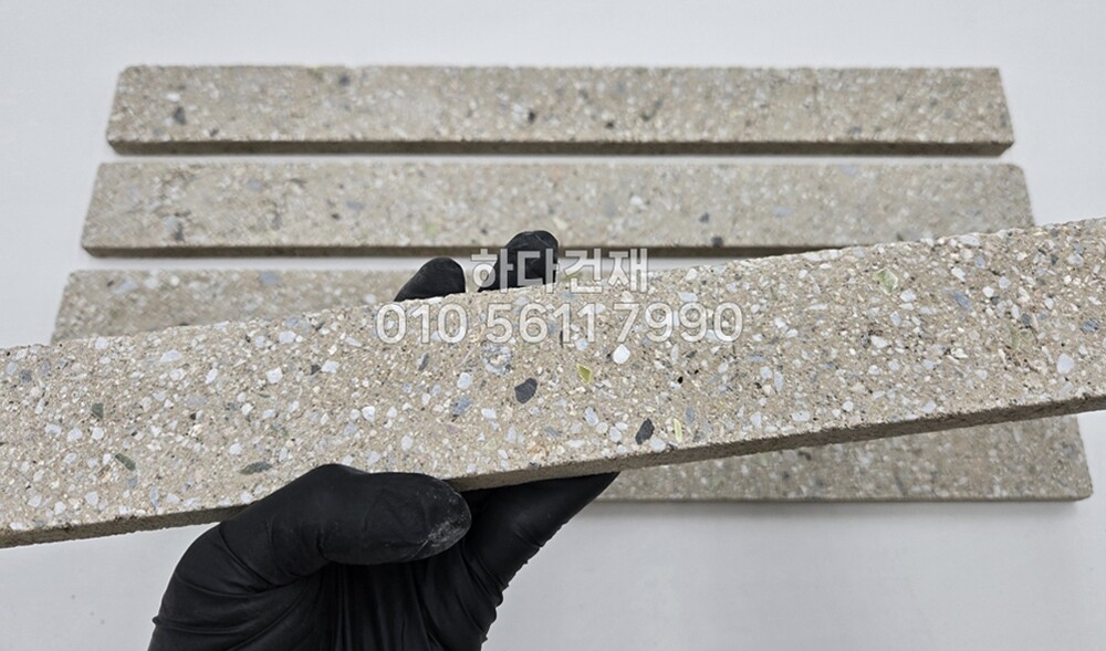 모노타일 롱와이드 500x50x15T 해바라기베이지 / 하다건재 와이드벽돌타일 롱브릭타일