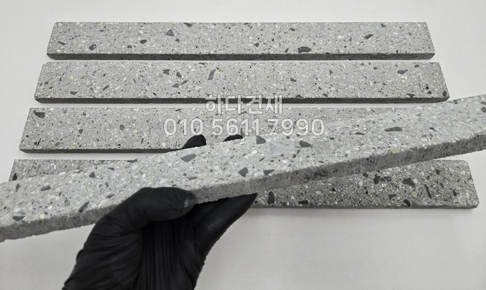 모노타일 롱와이드 500x50x15T 캐슬그레이 / 하다건재 와이드벽돌타일 롱브릭타일