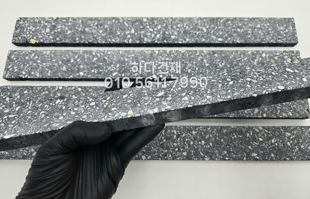 모노타일 롱와이드 500x50x15T 캐슬블랙 / 하다건재 와이드벽돌타일 모노롱브릭