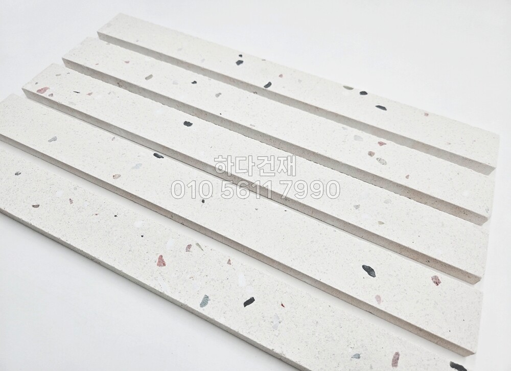 모노타일 롱와이드 500x50x15T 화이트팝 / 하다건재 와이드벽돌타일 모노롱브릭