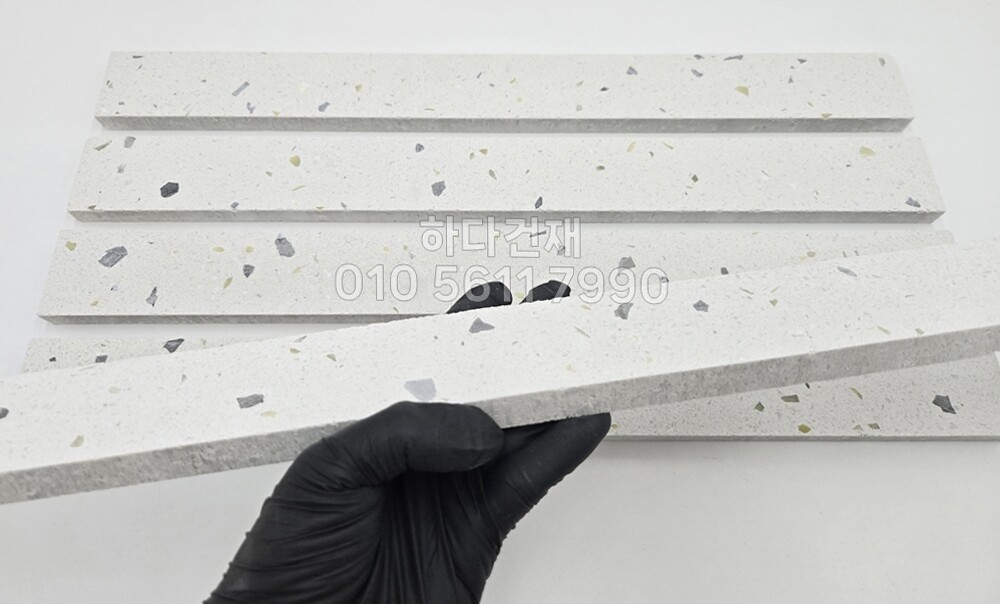 모노타일 롱와이드 500x50x15T 비취화이트 / 하다건재 와이드벽돌타일 모노롱브릭