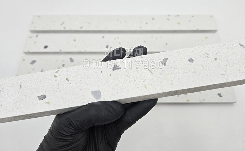 모노타일 롱와이드 500x50x15T 비취화이트 / 하다건재 와이드벽돌타일 모노롱브릭