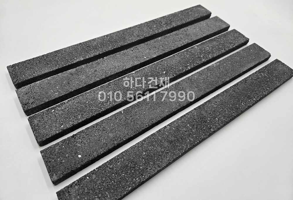 모노타일 롱와이드 500x50x15T 스페셜블랙 / 하다건재 와이드벽돌타일 롱브릭타일