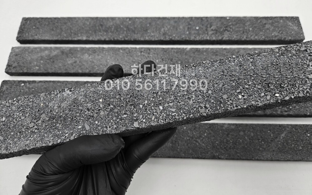 모노타일 롱와이드 500x50x15T 스페셜블랙 / 하다건재 와이드벽돌타일 롱브릭타일