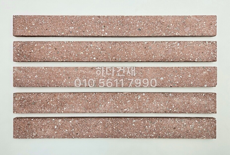 모노타일 롱와이드 500x50x15T 카파오레드 / 하다건재 와이드벽돌타일 롱브릭타일