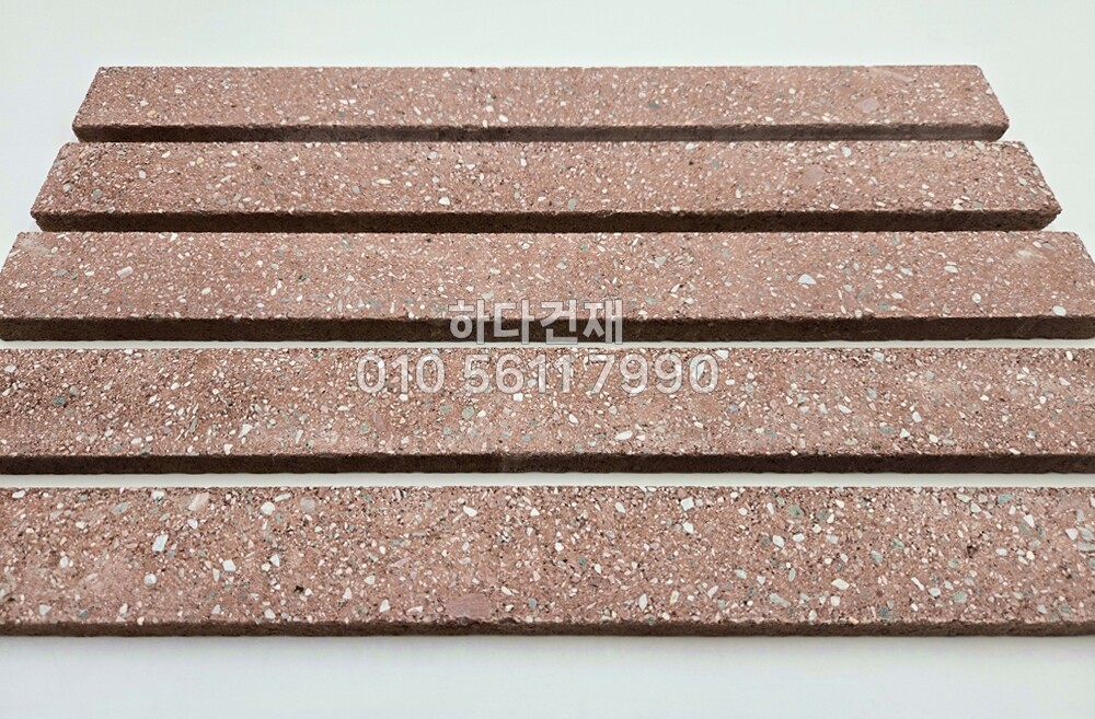 모노타일 롱와이드 500x50x15T 카파오레드 / 하다건재 와이드벽돌타일 롱브릭타일