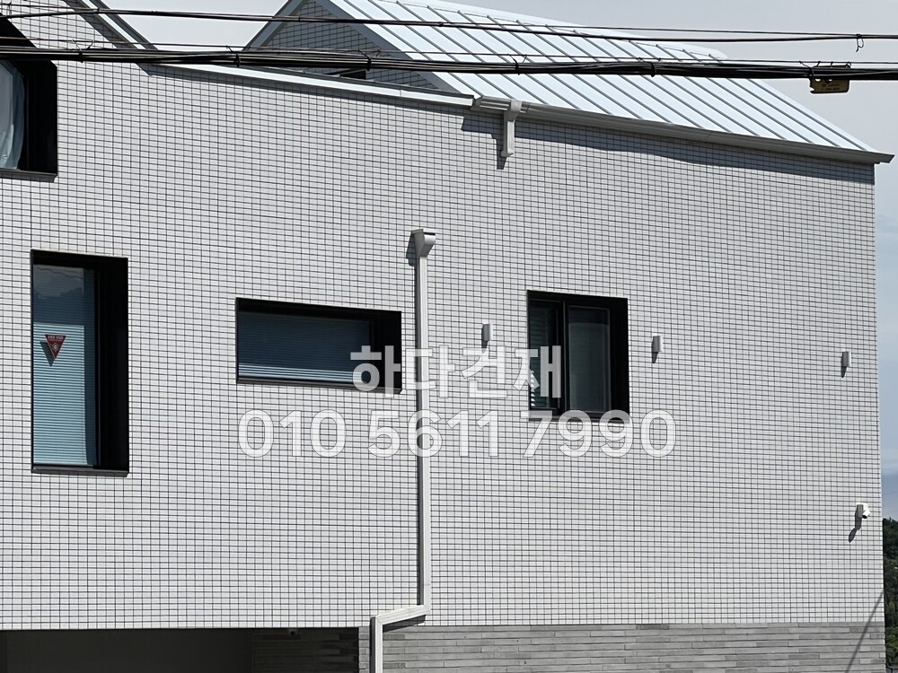 아이코트료와 안센트타일 501번 세로결 시공사례 타일에이스프로 전용본드시공 / 하다건재 아이콧료와