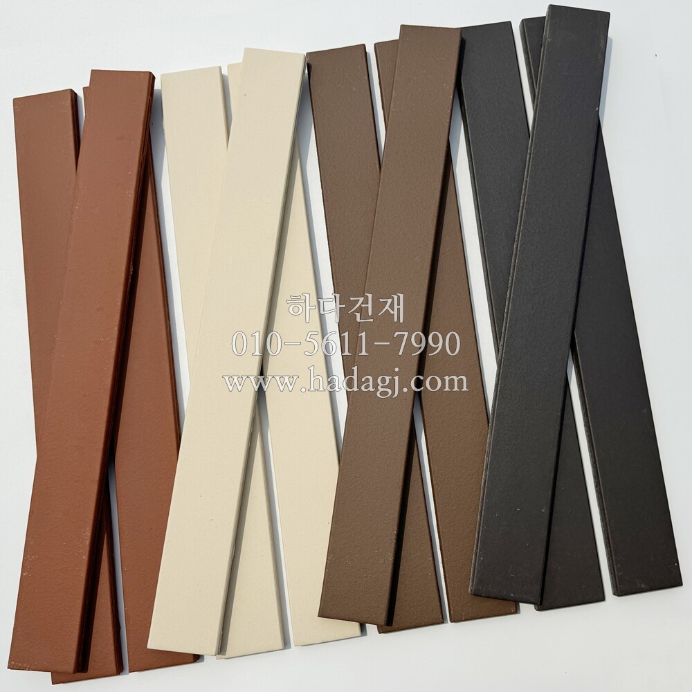 테라코타 점토롱타일 490x53x14T 레드, 아이보리, 브라운, 블랙 / 하다건재