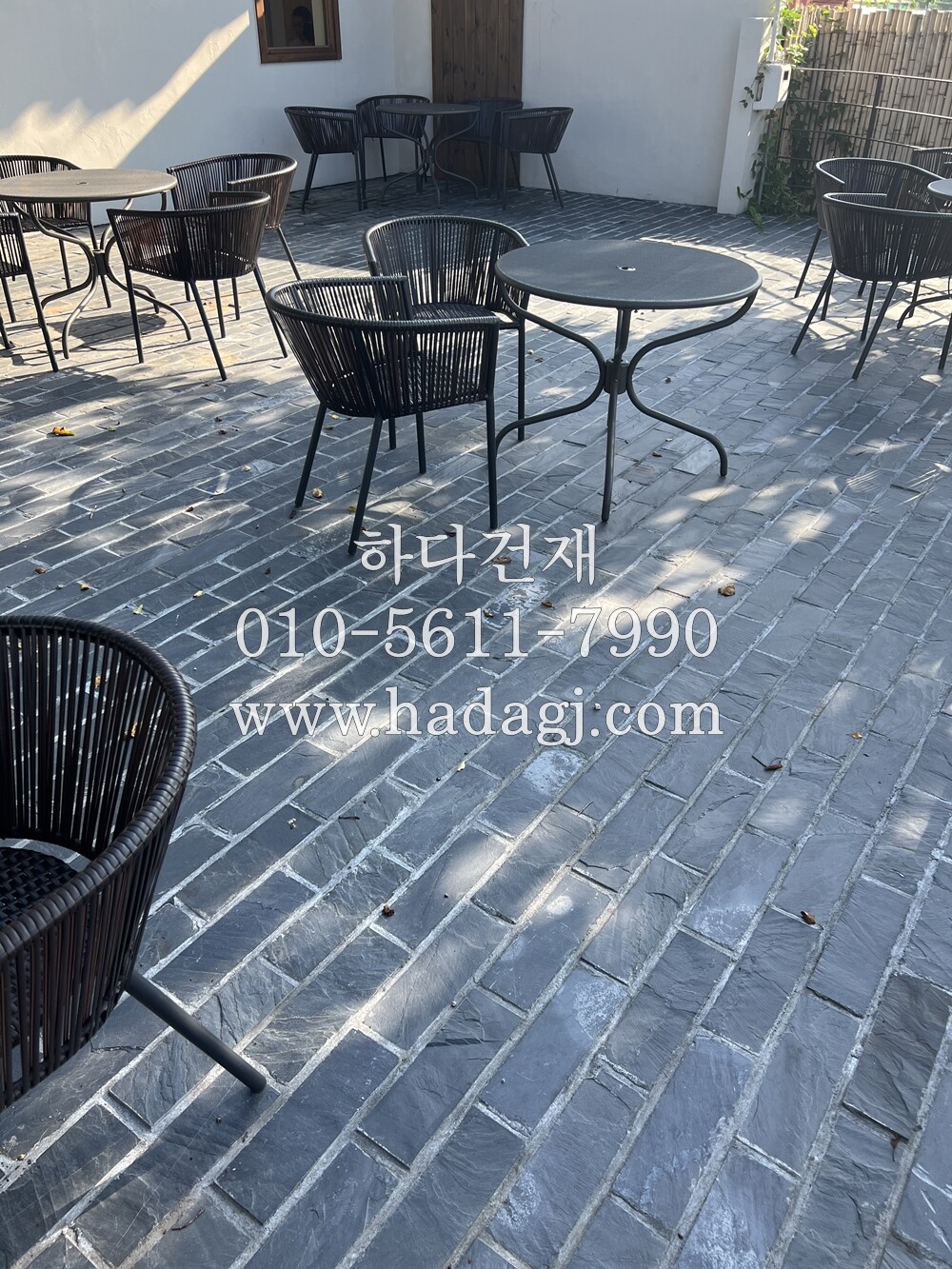 철평석타일 판석 (판암) 300x100x15T / 하다건재 천연석타일 시공사례