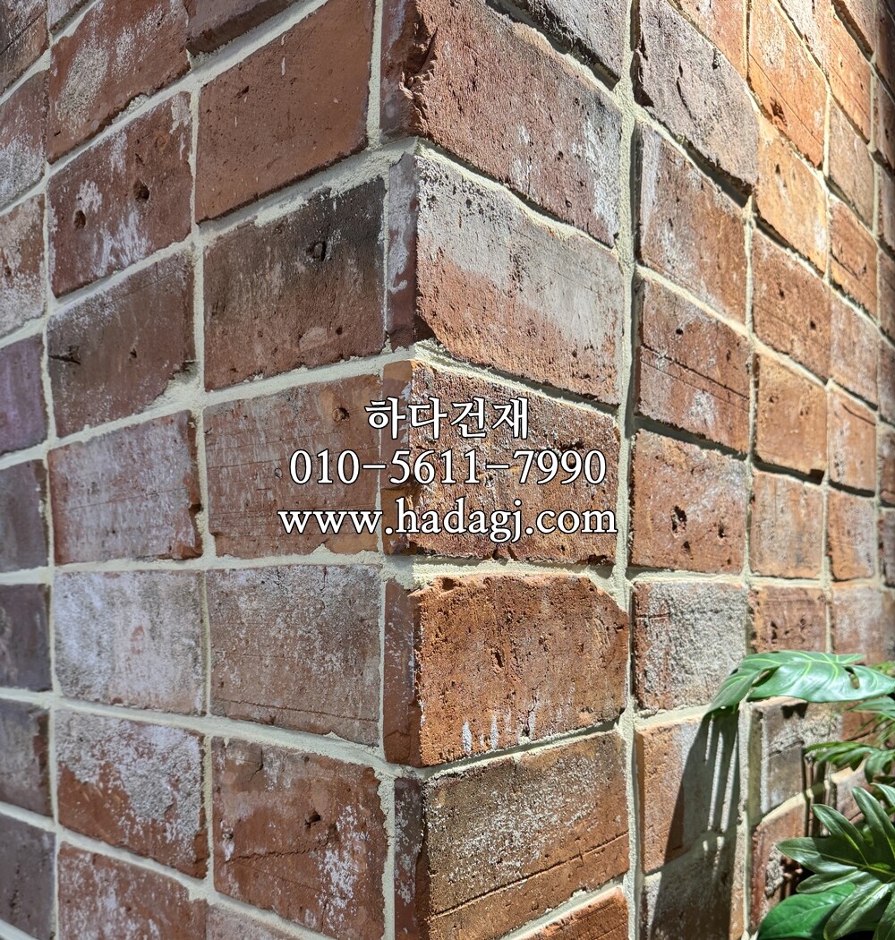 고벽돌 킹타일 240x110x20T 적고벽돌타일(홍고) / 하다건재