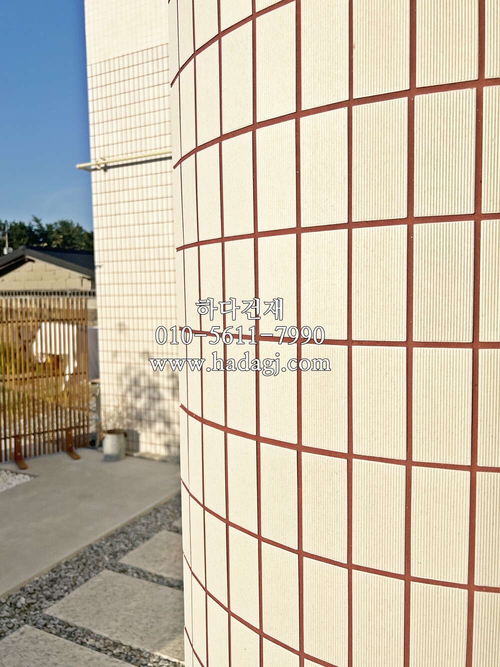 아이코트료와 안센트타일 501 세로결&가로결&정각 시공사례  / 하다건재 일본타일 ICOT RYOWA 아이콧료와