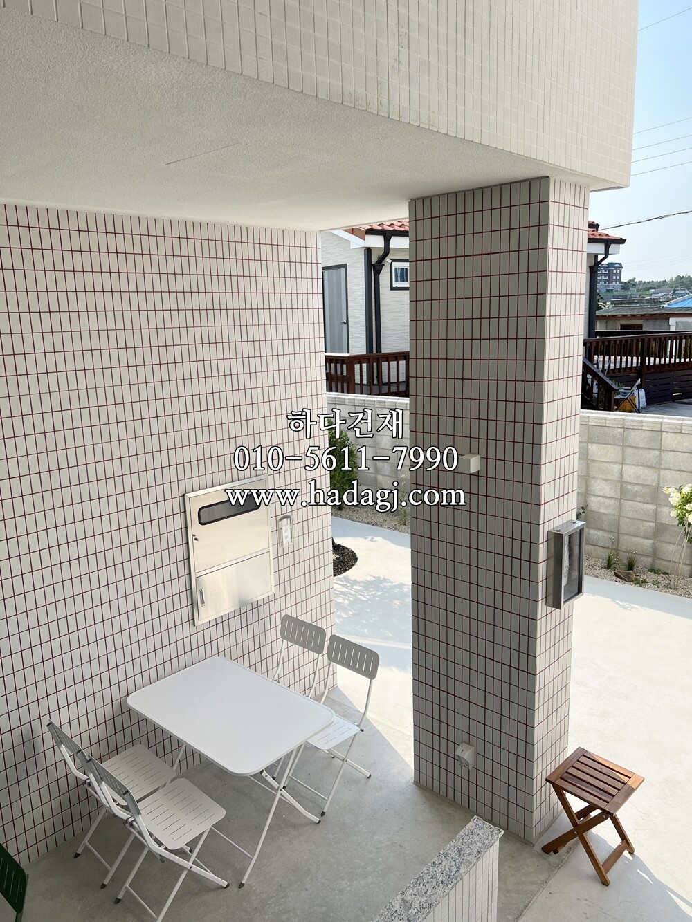 안센트타일 501 가로결, 세로결, 정사각 시공사례 / 하다건재 일본타일 아이코트료와 ICOT RYOWA 아이콧료와