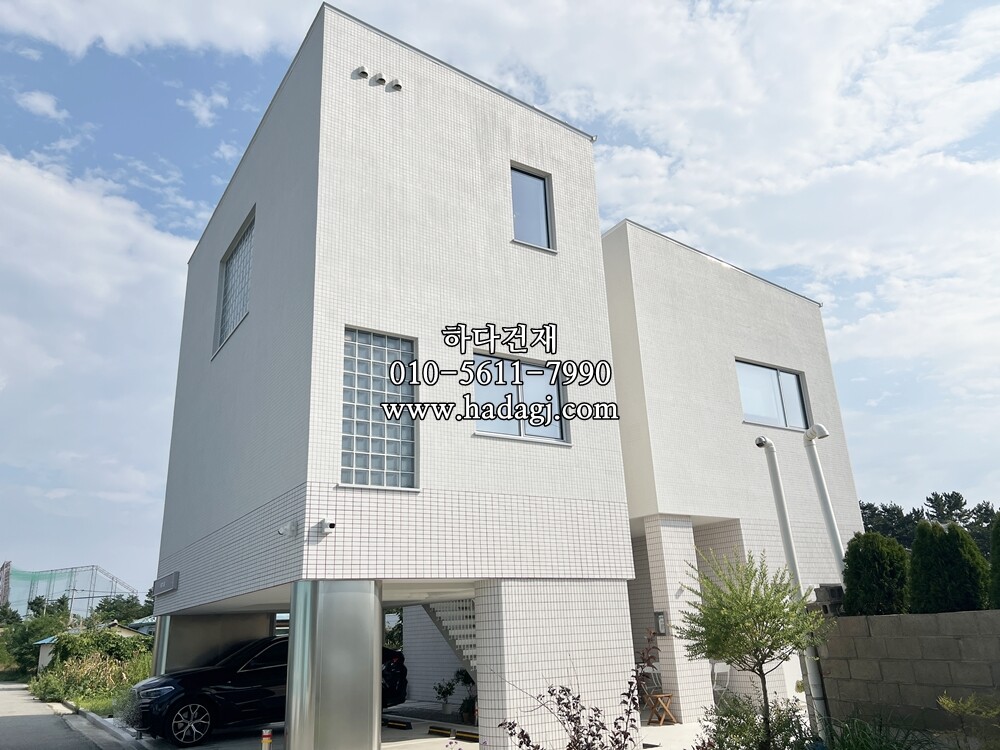 안센트타일 501 가로결, 세로결, 정사각 시공사례 / 하다건재 일본타일 아이코트료와 ICOT RYOWA 아이콧료와