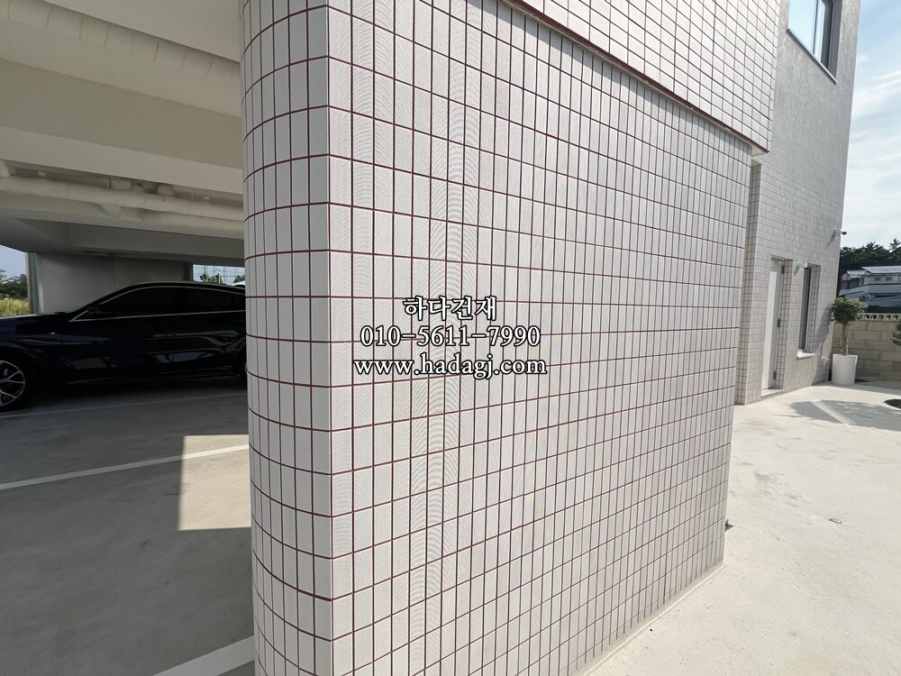 안센트타일 501 가로결, 세로결, 정사각 시공사례 / 하다건재 일본타일 아이코트료와 ICOT RYOWA 아이콧료와