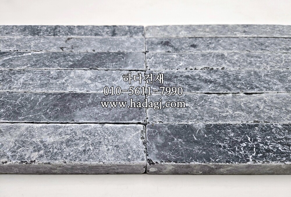 고딕블루스톤 300x50x20T / 하다건재 천연석타일 블루스톤텀블