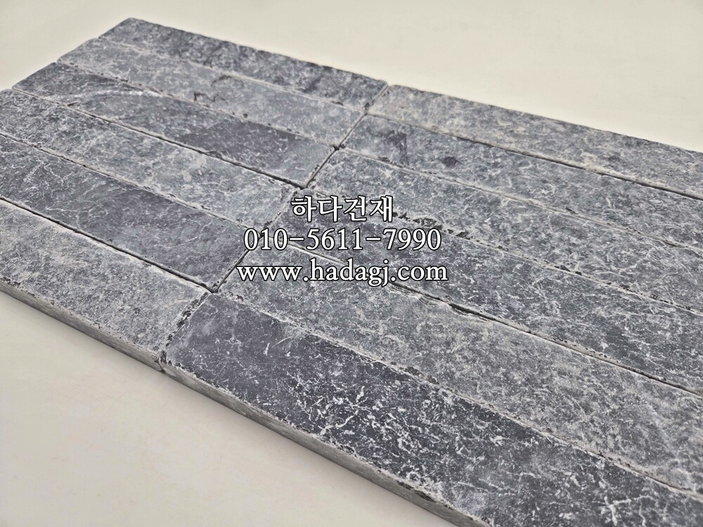 고딕블루스톤 300x50x20T / 하다건재 천연석타일 블루스톤텀블