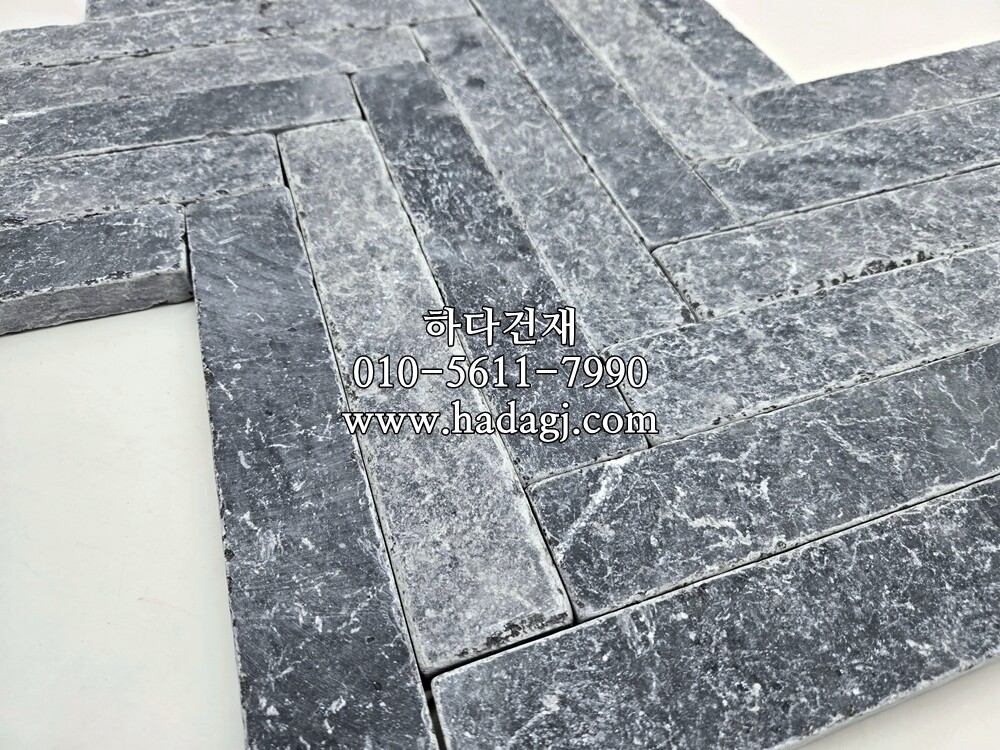 고딕블루스톤 300x50x20T / 하다건재 천연석타일 블루스톤텀블