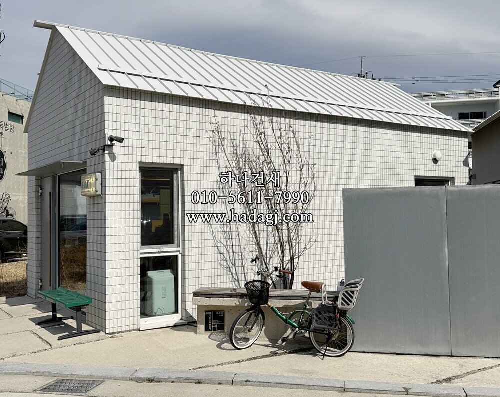 아이코트료와 안센트타일 501 가로결, 세메다인 타일에이스프로 시공사례 / 하다건재 일본타일 ICOT RYOWA