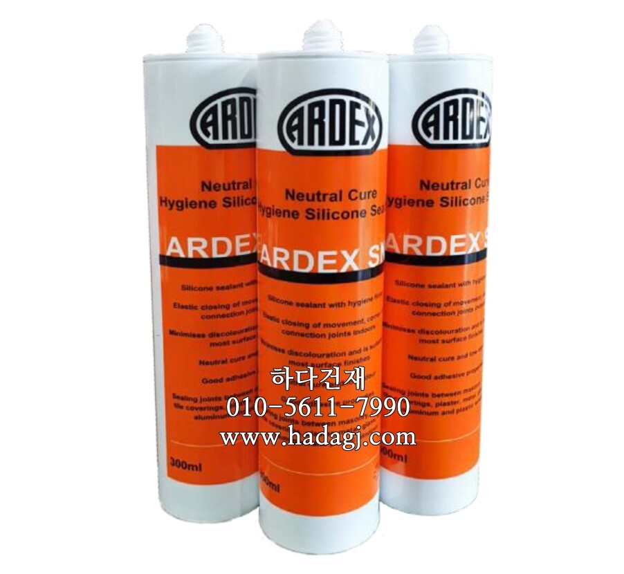아덱스 SN PLUS 칼라 줄눈 실리콘 14색상 300ml / 하다건재 ARDEX