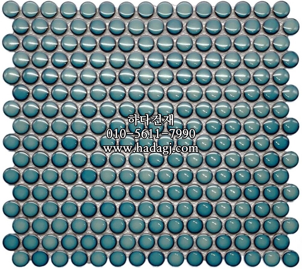 원형 모자이크타일 19x19x4T 티파니 유광 / 하다건재