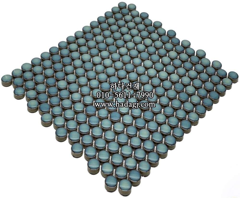 원형 모자이크타일 19x19x4T 티파니 유광 / 하다건재