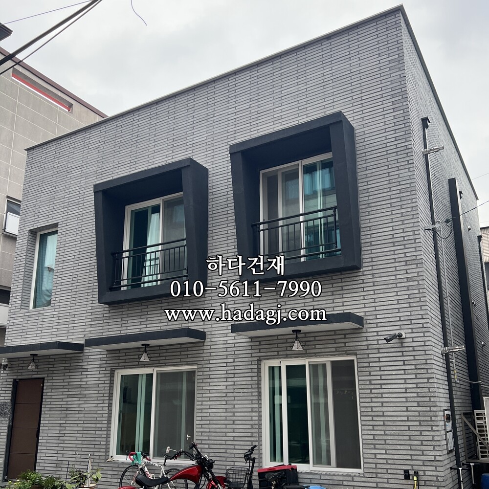 모노타일 롱와이드 500x50x18T 진모던그레이 / 와이드벽돌타일 하다건재